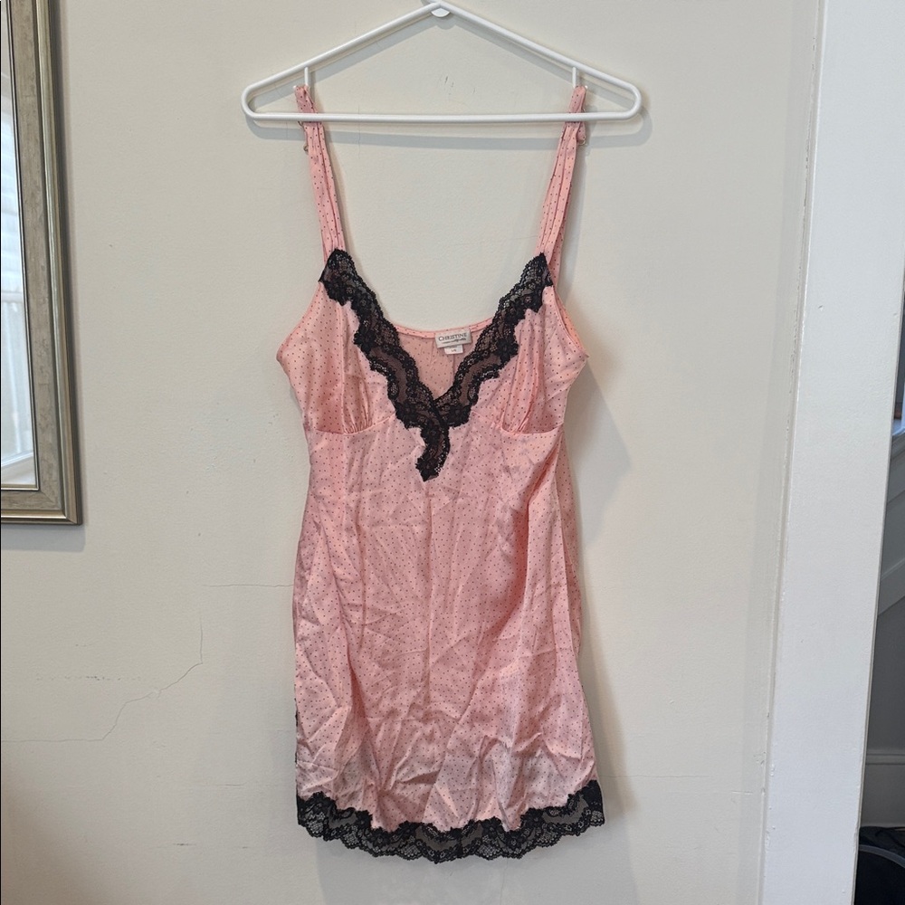 Christine Vancouver lace Trim Slip Dress